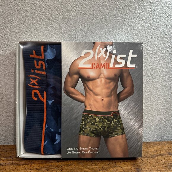 2(X)IST Camo No-Show Trunk Men’s Underwear – Size Small – Rare Sealed - Picture 1 of 4